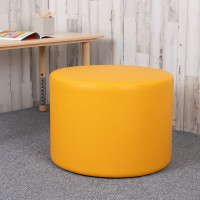 Flash Furniture ZB-FT-060R-18-YEL-GG Large Soft Seating Collaborative Circle for Classrooms and Common Spaces - Yellow (18